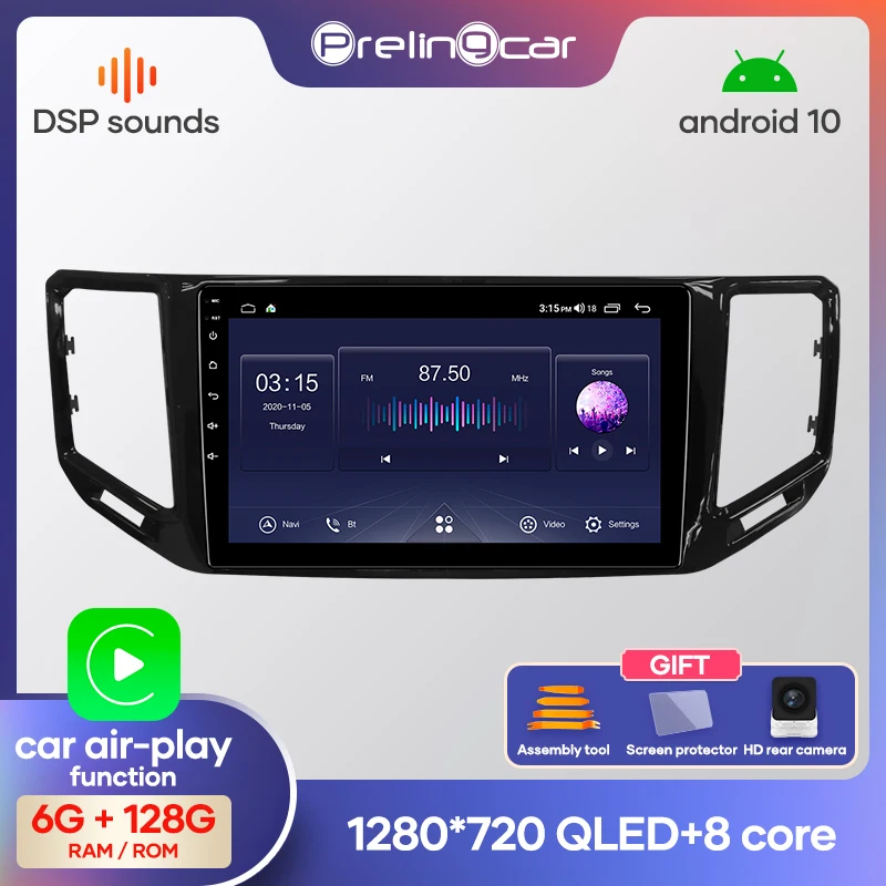 4G Lte Android 10 0 Автомобильная Мультимедийная навигационная система GPS DVD плеер для