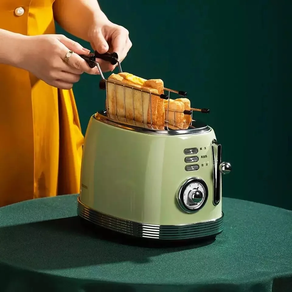 Кухонный тостер XIAOMI MIJIA Qcooker ретро мини-тостер для завтрака жареный домашняя