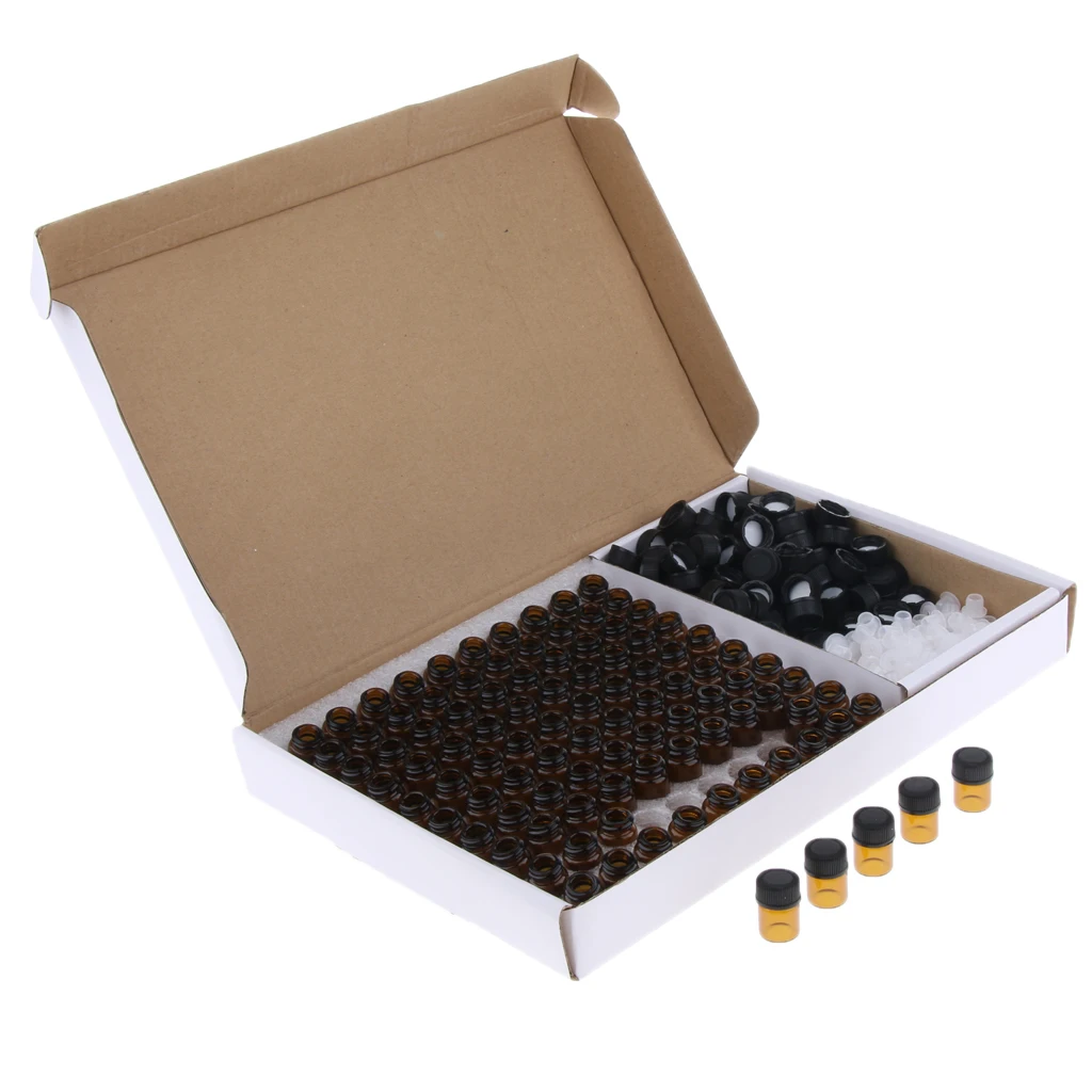 100 Pcs Essential Oil Amber Glass Vial with orifice 1-3ml Sample Dram bottle Thin Glass Small Amber Perfume Sample Test Bottle
100 Pcs Essential Oil Amber Glass Vial with orifice 1-3ml Sample Dram bottle Thin Glass Small Amber Perfume Sample Test Bottle