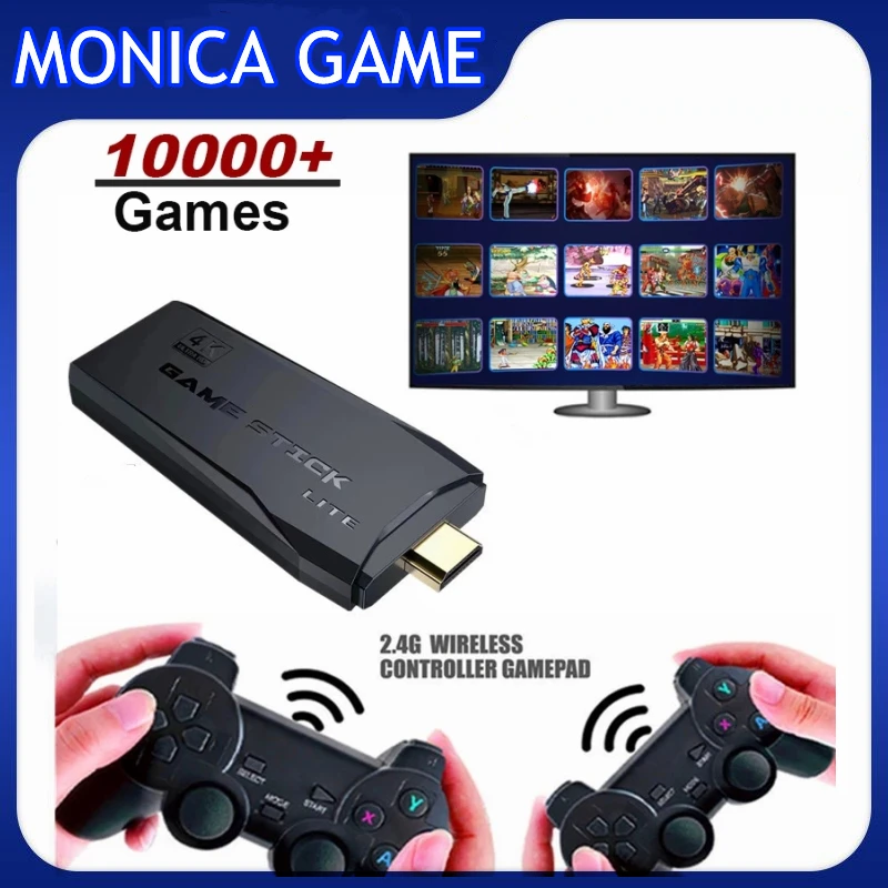 Wireless 4K HD Video Game Console 2.4G Double Wireless Controller 10000 Games For PS1/FC/GBA Retro TV Game Console Holiday Gift
Wireless 4K HD Video Game Console 2.4G Double Wireless Controller 10000 Games For PS1/FC/GBA Retro TV Game Console Holiday Gift