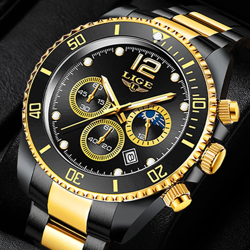 LIGE mens watches top brand luxury fashion business watch men's stainless steel waterproof Wristwatch Relogio Masculino+Box
LIGE mens watches top brand luxury fashion business watch men's stainless steel waterproof Wristwatch Relogio Masculino+Box