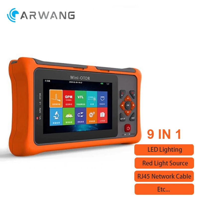 DHL MINI OTDR Active Fiber Live Test 1550nm 22/20dB SM with OPM OLS VFL 4.3' Touch Screen Fiber Optic OTDR Ethernet Cable Tester 
DHL MINI OTDR Active Fiber Live Test 1550nm 22/20dB SM with OPM OLS VFL 4.3' Touch Screen Fiber Optic OTDR Ethernet Cable Tester
