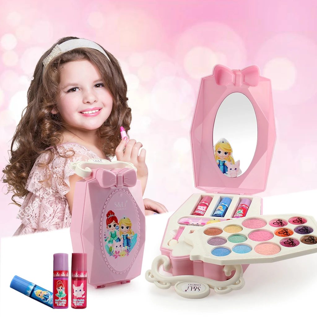 Washable Complete Professional Makeup For Children's Makeup Box Kids Makeup Set With Safe Mirror Toys For Girls Pricess Make Up
Washable Complete Professional Makeup For Children's Makeup Box Kids Makeup Set With Safe Mirror Toys For Girls Pricess Make Up