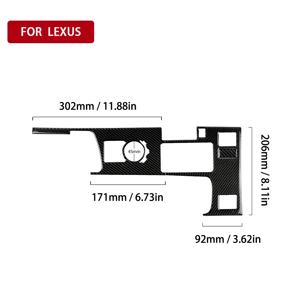 2PCS Car Accessories Carbon Fiber Gear Shift Panel Cover Trim Frame For Lexus IS250 IS300 2013-2018 Car Styling
2PCS Car Accessories Carbon Fiber Gear Shift Panel Cover Trim Frame For Lexus IS250 IS300 2013-2018 Car Styling