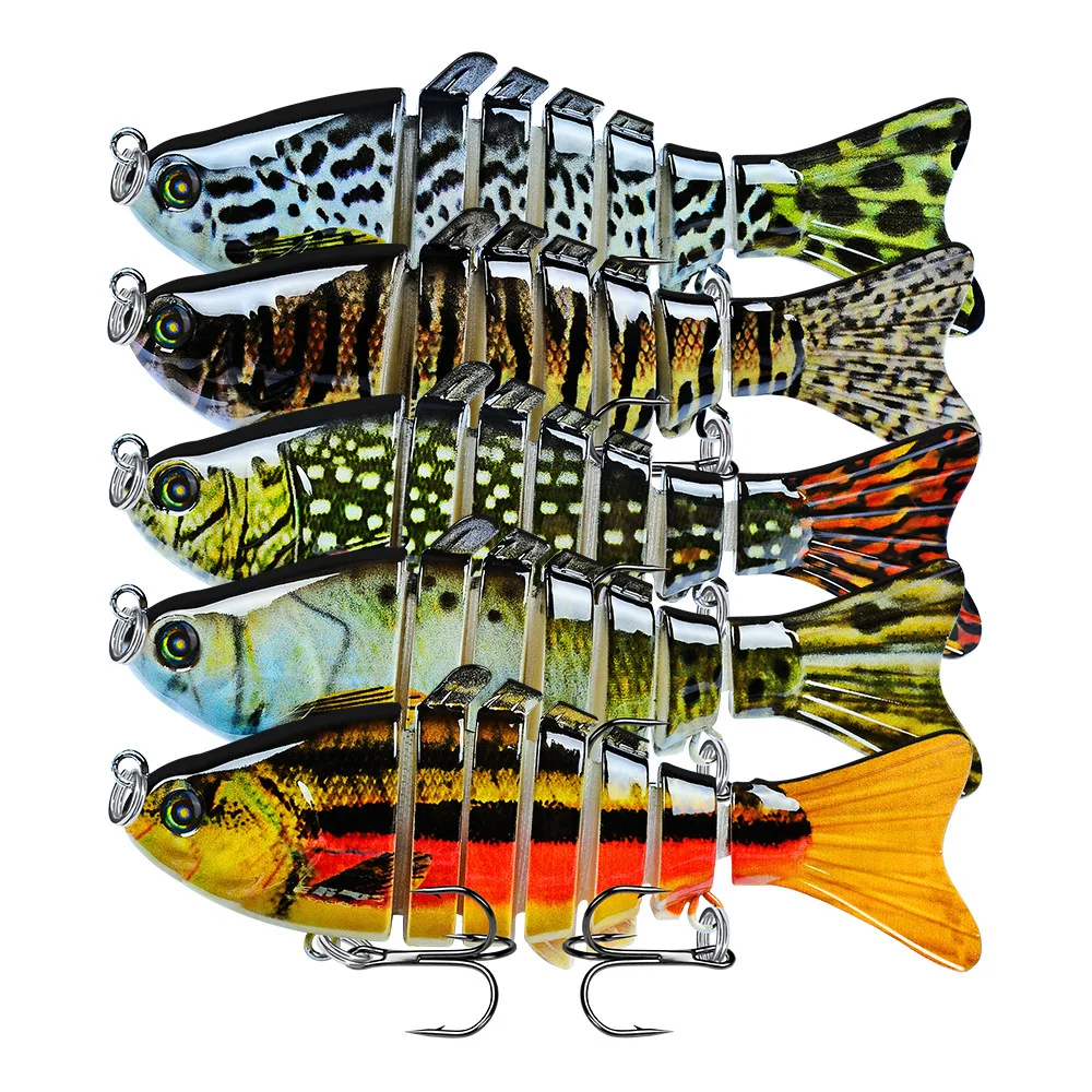 Fishing Gear Bionic Multi-section Swim Hard Bait 10cm/15.5g Artificial Wobbler Rotating Swimbait Bait Pike/Bass Fishing Lure
Fishing Gear Bionic Multi-section Swim Hard Bait 10cm/15.5g Artificial Wobbler Rotating Swimbait Bait Pike/Bass Fishing Lure
