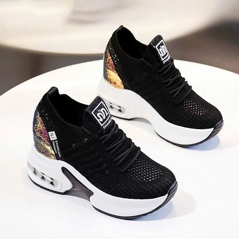 New Sneakers Women Fashion Running Shoes 7cm Wedge Platform Ladies Trainer Back Glitter Designer Flat Mujer
New Sneakers Women Fashion Running Shoes 7cm Wedge Platform Ladies Trainer Back Glitter Designer Flat Mujer