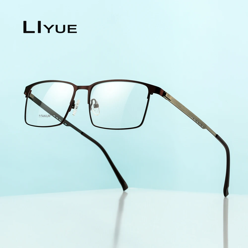 Fashion men's eyeglasses frames Optical Titanium Alloy Glasses Frame for Men Myopia Prescription glasses Male Metal Full eyewear
Fashion men's eyeglasses frames Optical Titanium Alloy Glasses Frame for Men Myopia Prescription glasses Male Metal Full eyewear