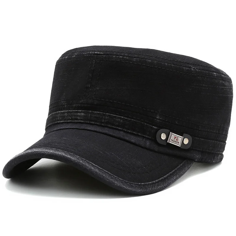 Men's Vintage Cadet Army Cap Washed Cotton Twill Military Corps Hat Unique Design Flat Top Cap Peaked Baseball Cap Snapback Hat
Men's Vintage Cadet Army Cap Washed Cotton Twill Military Corps Hat Unique Design Flat Top Cap Peaked Baseball Cap Snapback Hat