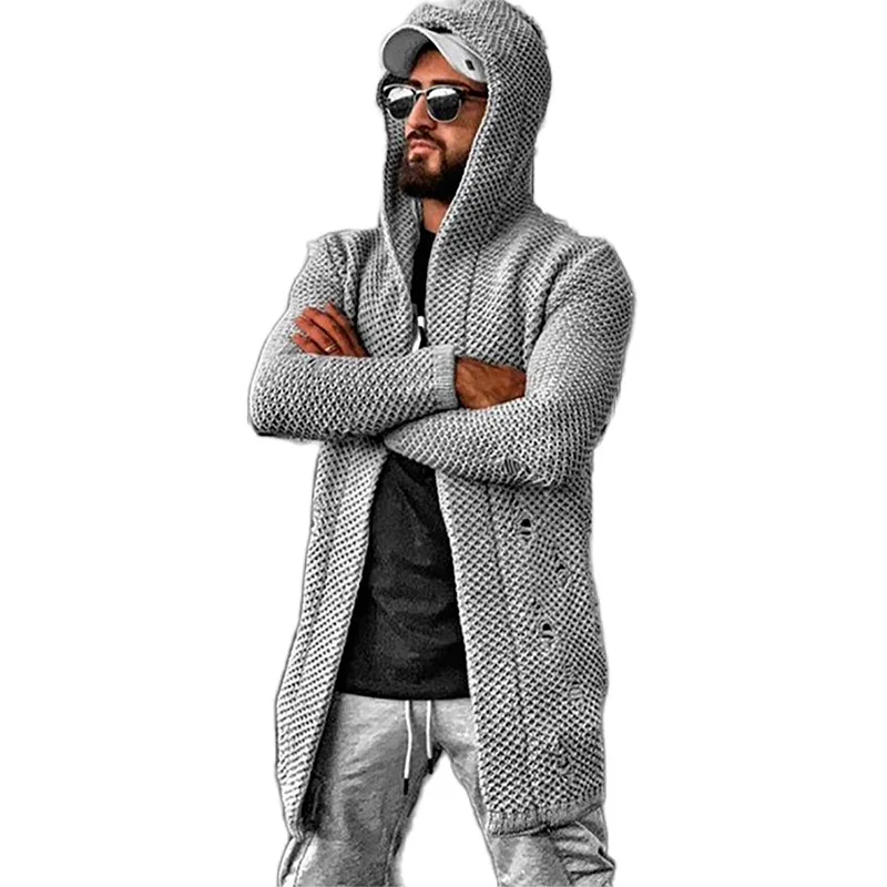 Sweaters New Men Long Fashion Solid Cardigan Sweaters Long Casual Knit Coat Autumn Winter Men's Cardigan Hooded Sweaters Jacket
Sweaters New Men Long Fashion Solid Cardigan Sweaters Long Casual Knit Coat Autumn Winter Men's Cardigan Hooded Sweaters Jacket