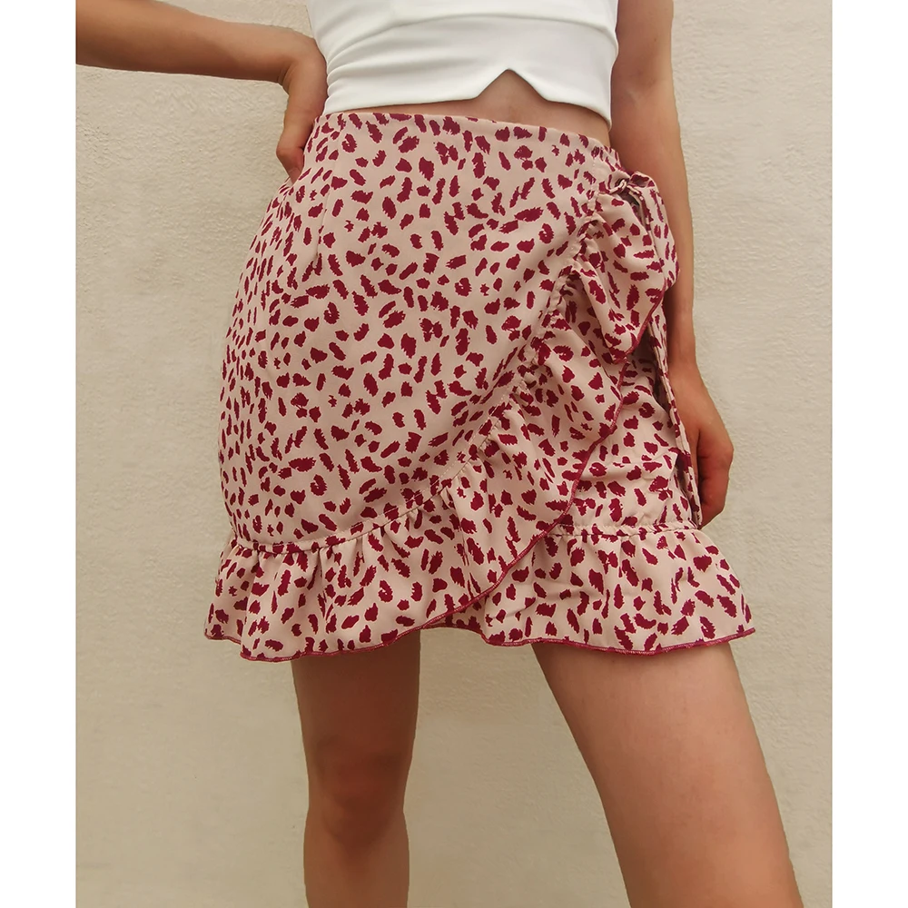 Polka Dot Printing Short Mini Skirts Women Summer Ruffle High Waist Bow Tie Skirt Ladies Elegant Streetwear Slim Bottoms 2021
Polka Dot Printing Short Mini Skirts Women Summer Ruffle High Waist Bow Tie Skirt Ladies Elegant Streetwear Slim Bottoms 2021