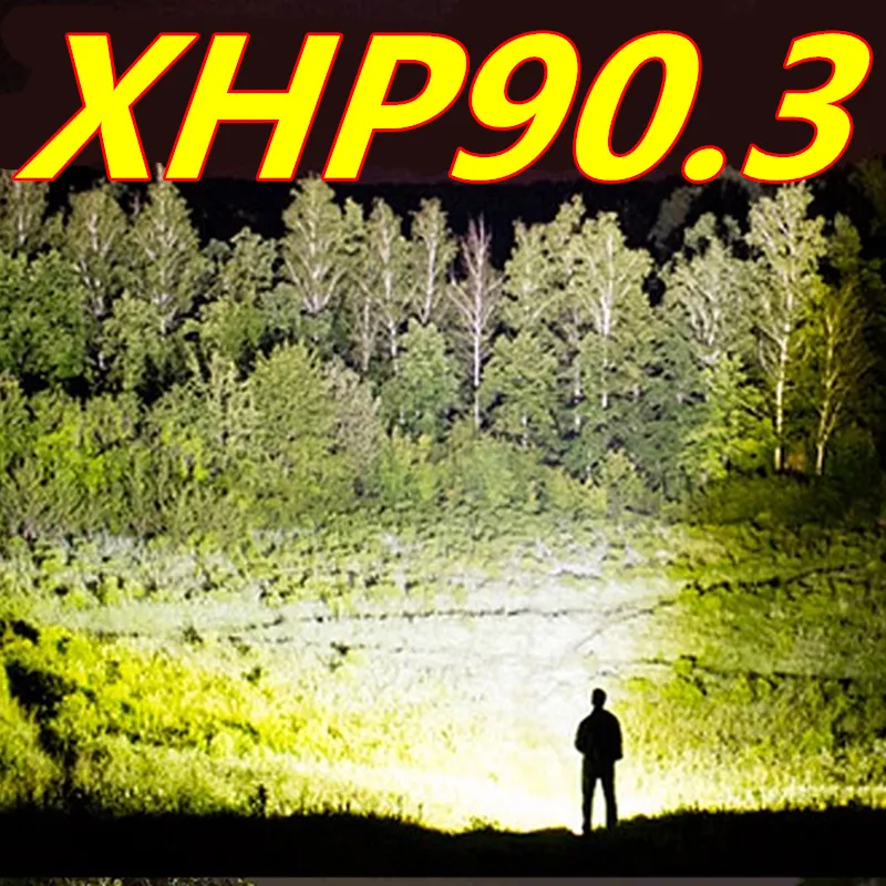 2021 супер яркий XHP90.3 светодиодный светильник с высоким люменом 26650 USB