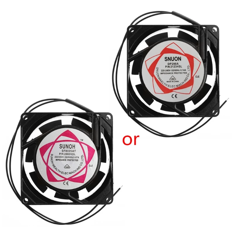 SF8025AT 2082HSL 8025 80mm Sleeve Bearing 220-240V AC 2-Wire Case Cooling Fan N58D
SF8025AT 2082HSL 8025 80mm Sleeve Bearing 220-240V AC 2-Wire Case Cooling Fan N58D