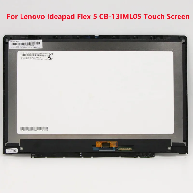 Ideapad Flex 5 CB-13IML05 5D10S39657 5D10S39656 LCD Replacement For Lenovo Laptop Touch Screen 13.3 Inch FHD 1920*1080 Display
Ideapad Flex 5 CB-13IML05 5D10S39657 5D10S39656 LCD Replacement For Lenovo Laptop Touch Screen 13.3 Inch FHD 1920*1080 Display