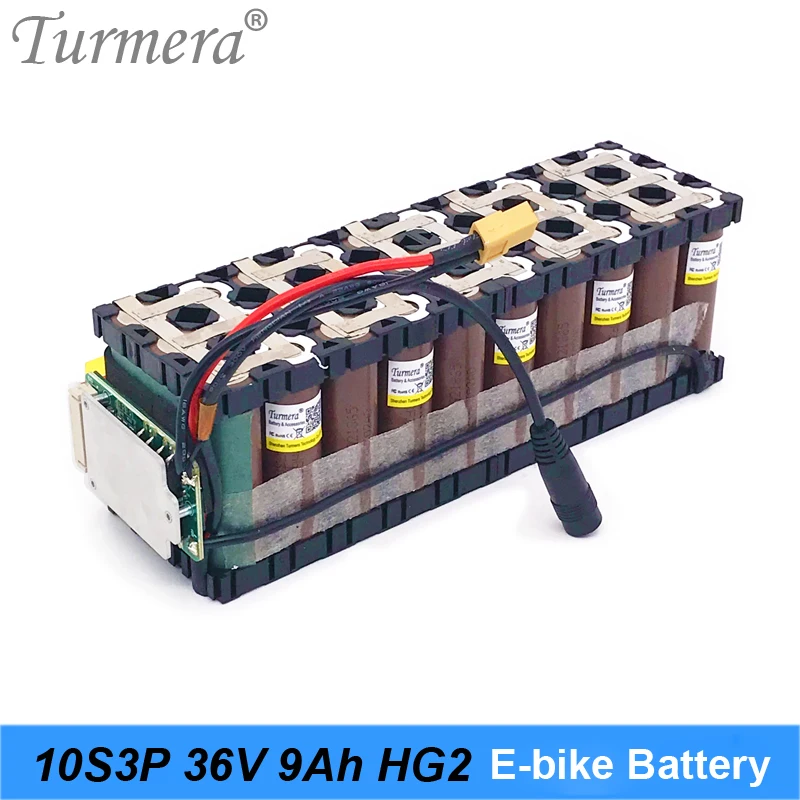Li-ion Battery 36V 9Ah 10S3P 18650 HG2 3000mAh 30A Battery with 10S 15A Balance Board for 36V E-bike & E-scooter Battery Turmera
Li-ion Battery 36V 9Ah 10S3P 18650 HG2 3000mAh 30A Battery with 10S 15A Balance Board for 36V E-bike & E-scooter Battery Turmera
