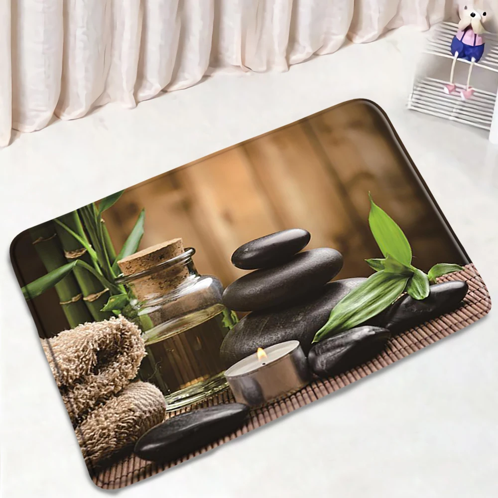 Zen Stone Non-Slip Bath Mat Green Bamboo Anti Skid Flannel Shower Carpet Kitchen Rug Living Room Outdoor Doormat Bathroom Mats
Zen Stone Non-Slip Bath Mat Green Bamboo Anti Skid Flannel Shower Carpet Kitchen Rug Living Room Outdoor Doormat Bathroom Mats