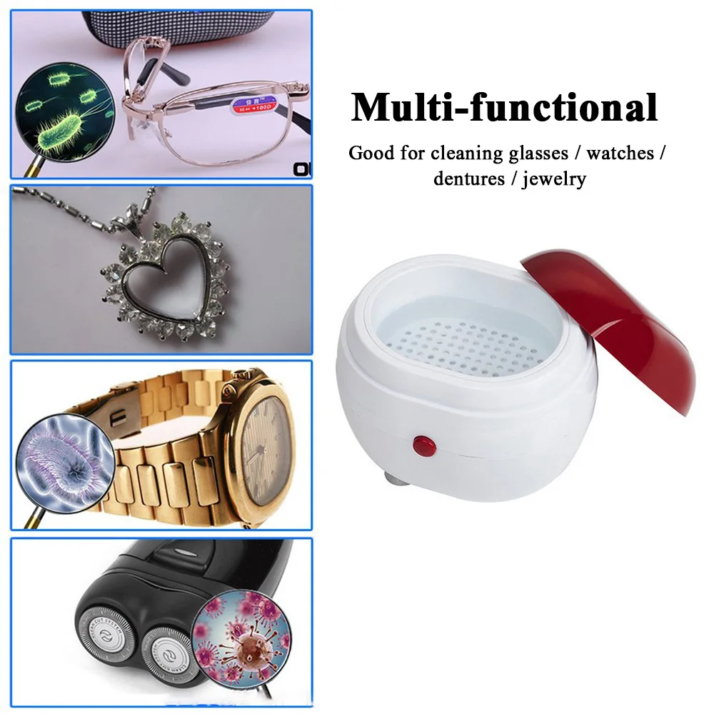 Ультразвуковой очиститель для ювелирных изделий, колец, ожерелий, часов 
Ультразвуковой очиститель для ювелирных изделий, колец, ожерелий, часов