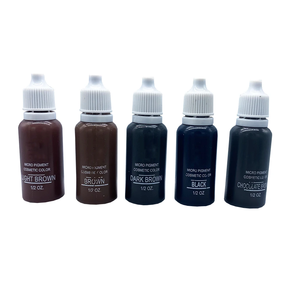 5 Bottle 1/2 oz Permanent Makeup Micro pigments Set Tattoo Ink Cosmetic 15ml Kit For Tattoo Eyebrow Lip Make up Mixed color
5 Bottle 1/2 oz Permanent Makeup Micro pigments Set Tattoo Ink Cosmetic 15ml Kit For Tattoo Eyebrow Lip Make up Mixed color