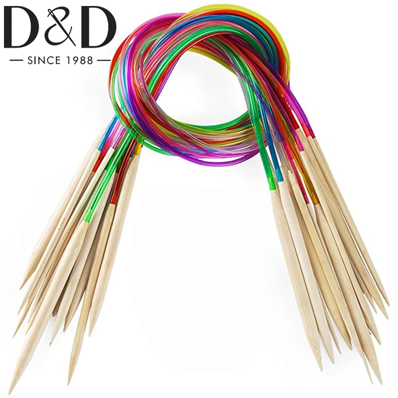 D&D 18pcs Bamboo Knitting Needles Set 2mm-10mm Wooden Knitting Needles with Colorful Plastic Tube for Weave DIY Crafts Tools
D&D 18pcs Bamboo Knitting Needles Set 2mm-10mm Wooden Knitting Needles with Colorful Plastic Tube for Weave DIY Crafts Tools