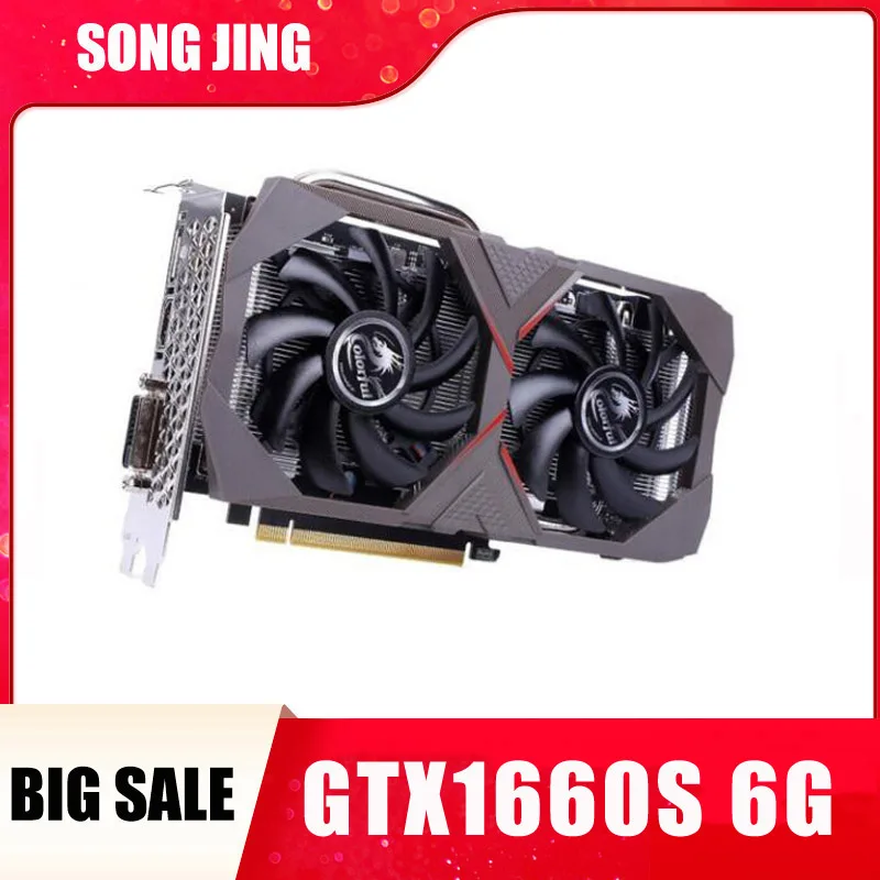 

Song jing gtx1660 super 6g 192bit gddr6 nvidia geforce video card, graphics card, in the GTX 1060 1650 1050ti