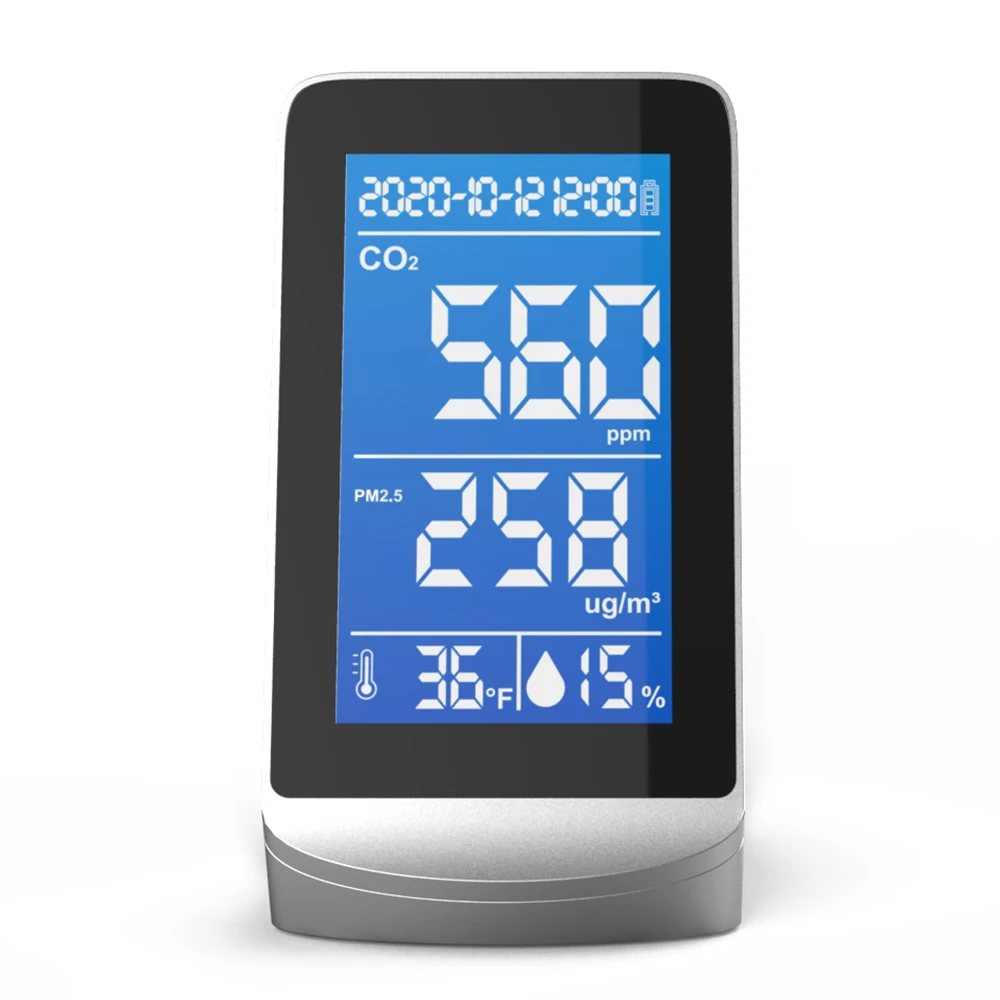 DM72D Portab Air Quality Analyzer CO2 PM2.5 Temperature Humidity Detector Monitor Infrared NDIR Detector Desktop Indoor Outdoor
DM72D Portab Air Quality Analyzer CO2 PM2.5 Temperature Humidity Detector Monitor Infrared NDIR Detector Desktop Indoor Outdoor