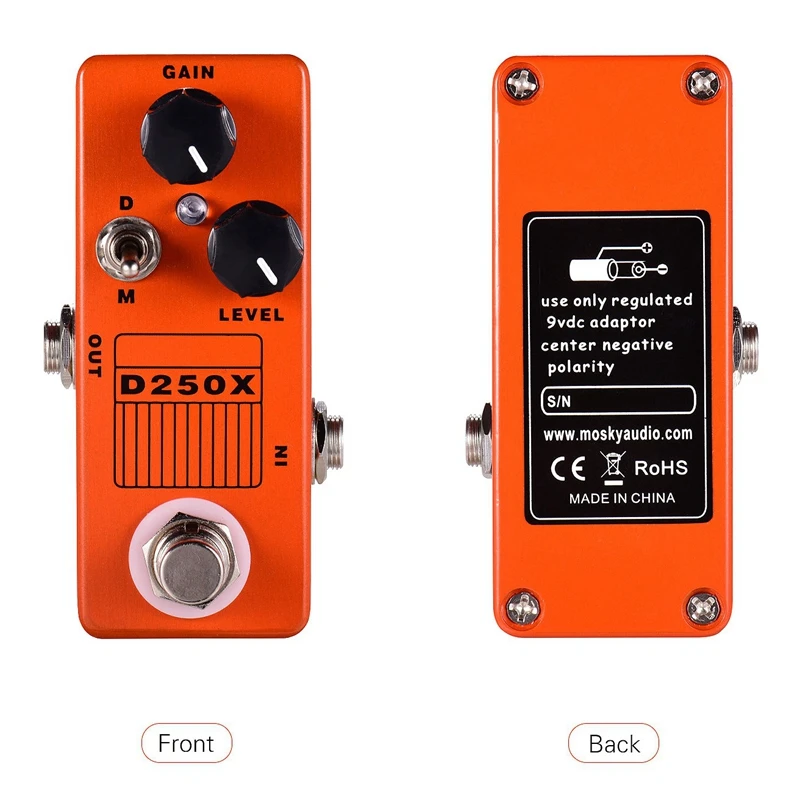 Mosky D250X Mini Overdrive Preamp Guitar Effect Pedal with True Bypass Switch
Mosky D250X Mini Overdrive Preamp Guitar Effect Pedal with True Bypass Switch