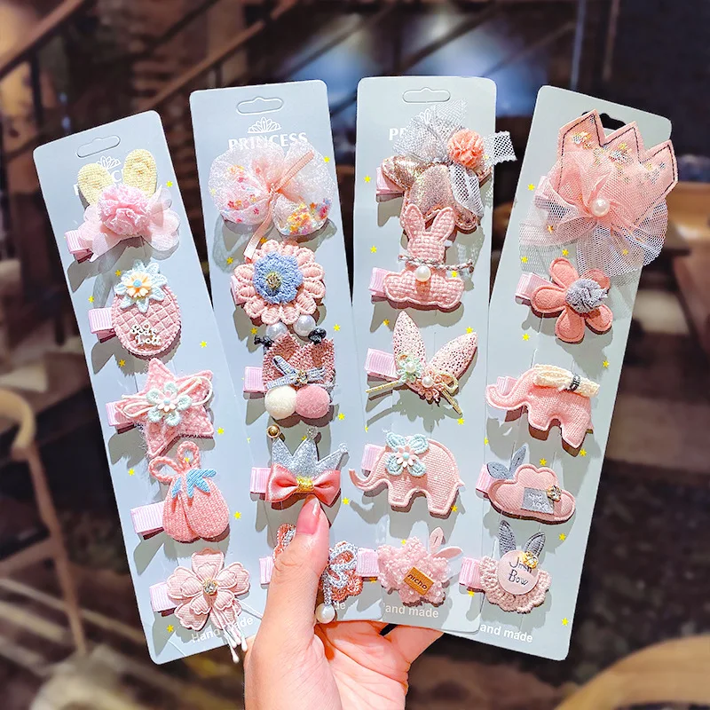5PCS Children's Bow Hairpin Set Cute Pink Little Princess Hairpin Headdress Baby Side Clip Bangs Clip Hair Accessories
5PCS Children's Bow Hairpin Set Cute Pink Little Princess Hairpin Headdress Baby Side Clip Bangs Clip Hair Accessories
