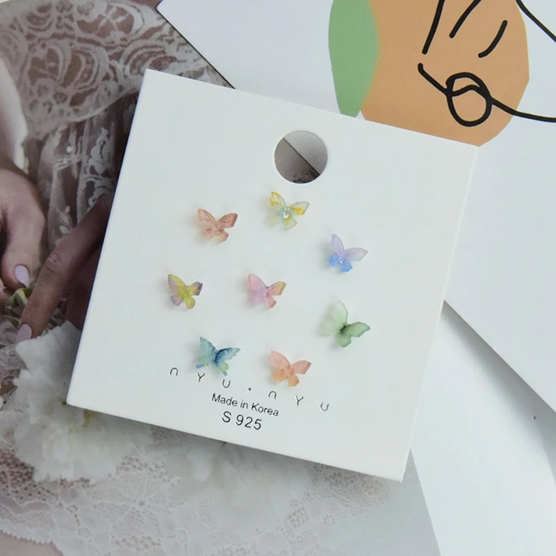 8 Pcs Acrylic 3D Dainty Butterfly Stud Earring Simple Colorful Fairy Butterflies Earrings Women Party Jewerly
8 Pcs Acrylic 3D Dainty Butterfly Stud Earring Simple Colorful Fairy Butterflies Earrings Women Party Jewerly