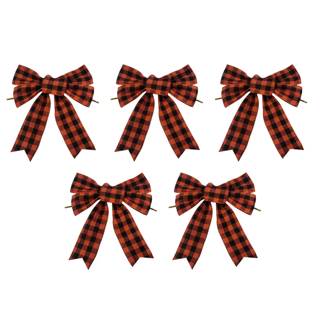 5 Pcs Xmas Bow-knots Christmas Ornaments Decoration Pendants (Black Orange)
5 Pcs Xmas Bow-knots Christmas Ornaments Decoration Pendants (Black Orange)