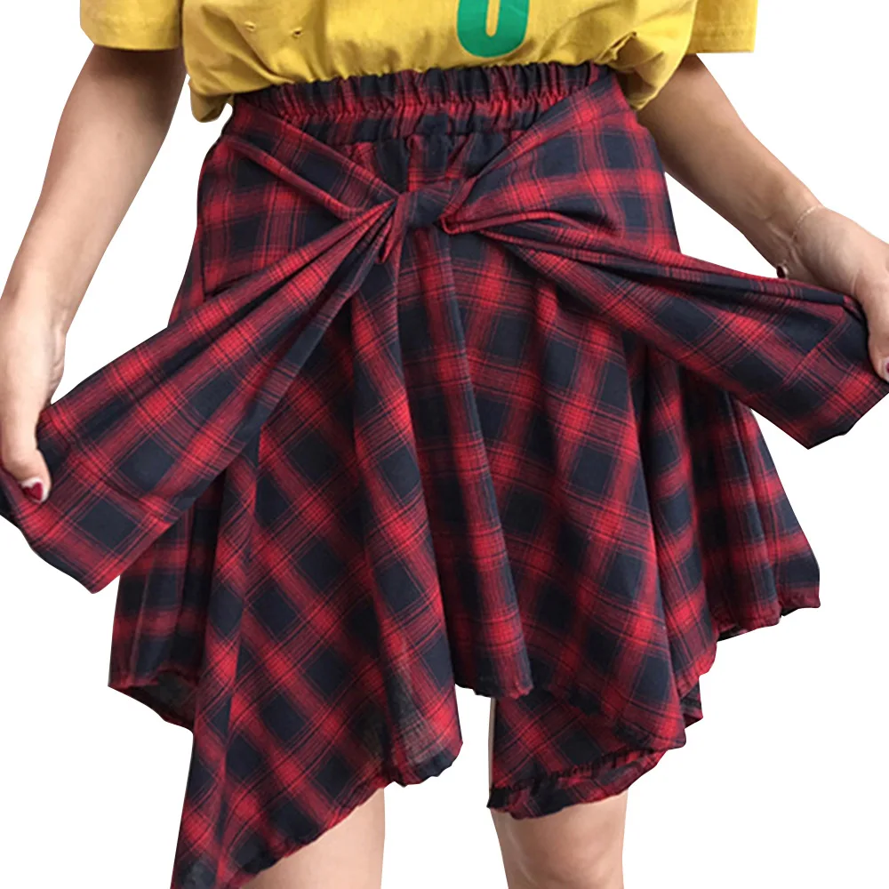 Women Short Punk Harajuku Skirt Fashion Tartan Red Plaid Pleated Skirt Streetwear Asymmetrical Skirts Womens Casual Mini Skirts
Women Short Punk Harajuku Skirt Fashion Tartan Red Plaid Pleated Skirt Streetwear Asymmetrical Skirts Womens Casual Mini Skirts