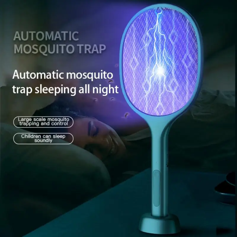 3500V Electric Flies Swatter Killer With Mosquito Lamp USB Rechargeable Summer Mosquito Trap Racket Anti Insect Bug Zapper
3500V Electric Flies Swatter Killer With Mosquito Lamp USB Rechargeable Summer Mosquito Trap Racket Anti Insect Bug Zapper