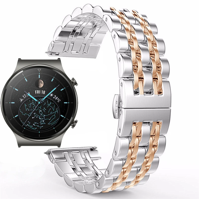 Stainless Steel Strap For Huawei Watch GT 2 Pro/GT 2 46MM Smart Watch Band 22MM Metal Replaceable Straps For Honor GS Pro/Magic
Stainless Steel Strap For Huawei Watch GT 2 Pro/GT 2 46MM Smart Watch Band 22MM Metal Replaceable Straps For Honor GS Pro/Magic