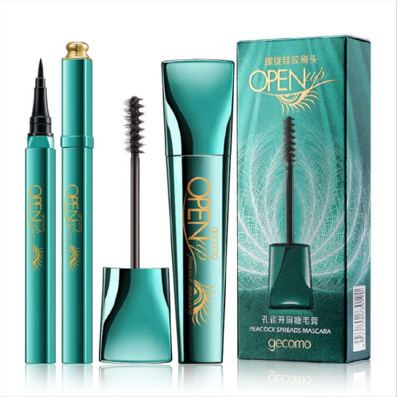 AUQUEST 2Pcs Peacock Liquid Eyeliner 4D Big Eye Mascara Quick-drying Waterproof, Sweat-proof and Lasting Makeup Eyeliner Suit 
AUQUEST 2Pcs Peacock Liquid Eyeliner 4D Big Eye Mascara Quick-drying Waterproof, Sweat-proof and Lasting Makeup Eyeliner Suit