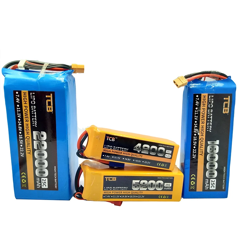TCB RC LiPo Battery 3s 11.1v 22000mAh 25c FOR RC Airplane Drone Car Toys Quadrotor Helicopter Li-Po Batteries AKKU
TCB RC LiPo Battery 3s 11.1v 22000mAh 25c FOR RC Airplane Drone Car Toys Quadrotor Helicopter Li-Po Batteries AKKU