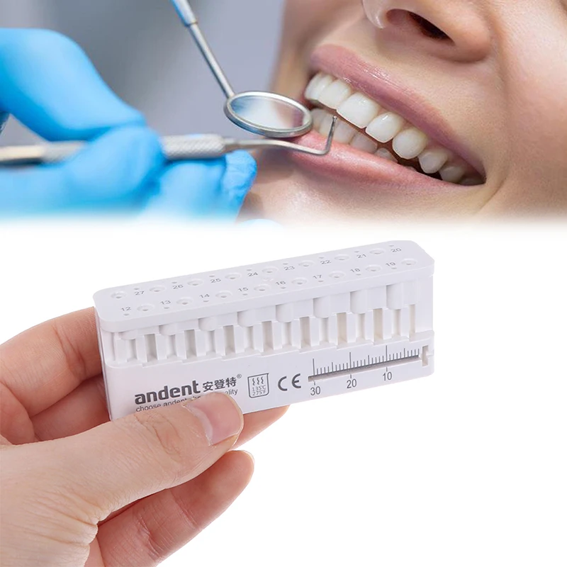

Dental Autoclavable Stand Ruler Instrument Equipment Measurig Block Files Holder