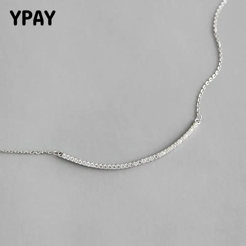 YPAY Genuine 925 Sterling Silver Chain Necklace For Women Lady Korean Zircon Choker Necklaces Present Never Fade Jewelry YMN125
YPAY Genuine 925 Sterling Silver Chain Necklace For Women Lady Korean Zircon Choker Necklaces Present Never Fade Jewelry YMN125