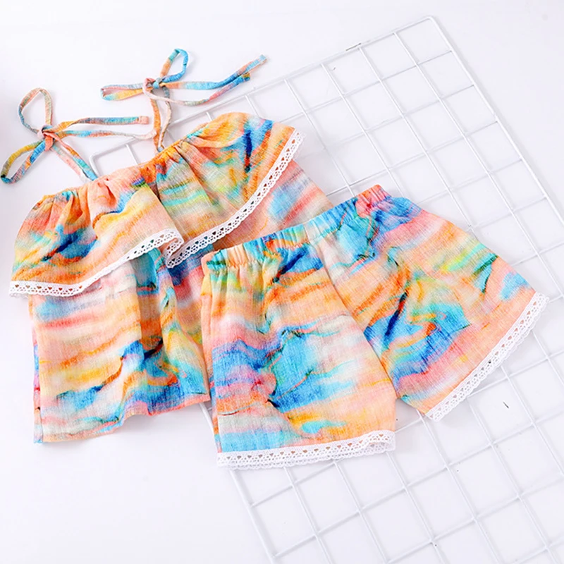 2-6 Years Girls Print Vest + Lace Shorts Print Suits 2021 Summer Linens Cotton Sets Ins Style Clothes Children Clothing Girls
2-6 Years Girls Print Vest + Lace Shorts Print Suits 2021 Summer Linens Cotton Sets Ins Style Clothes Children Clothing Girls