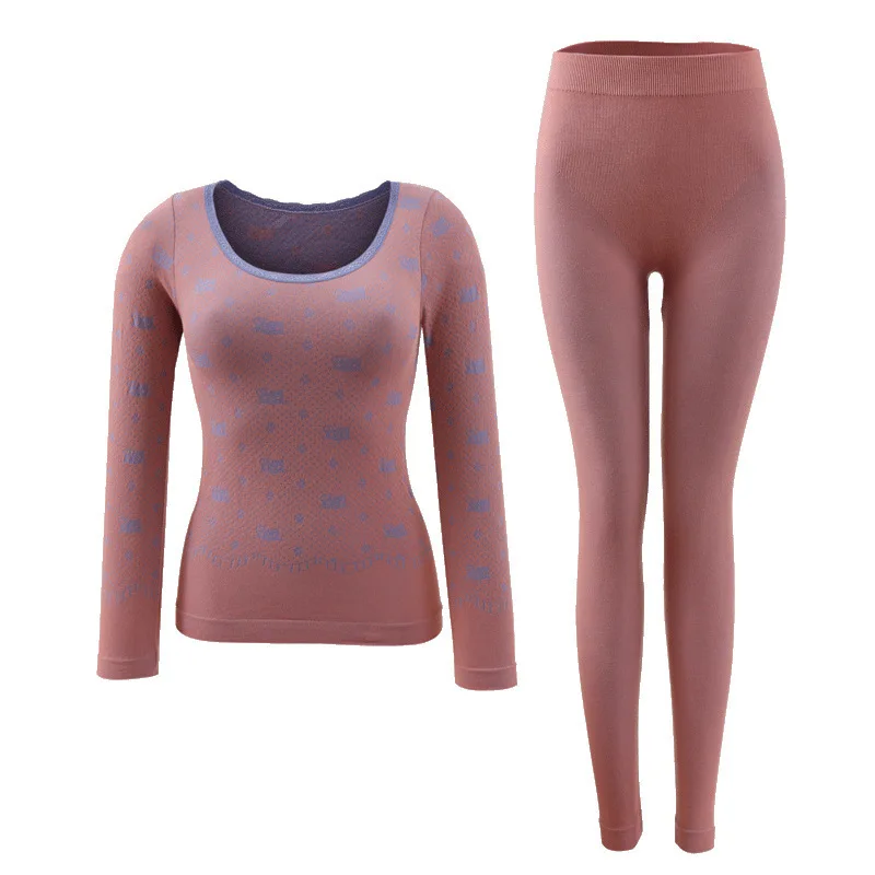 The New Thermal Underwear Slimming Round Neck Jacquard Ladies Thin Autumn Clothes Long Trousers Base Suit Ropa Termica Mujer
The New Thermal Underwear Slimming Round Neck Jacquard Ladies Thin Autumn Clothes Long Trousers Base Suit Ropa Termica Mujer