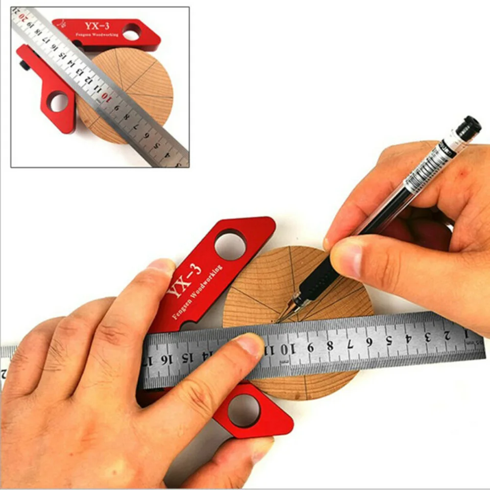 300mm/11.8inch Woodworking Center Scriber Measuring Scribe Tool Center Point Finder Scriber Center Circle Rulers Wrench
300mm/11.8inch Woodworking Center Scriber Measuring Scribe Tool Center Point Finder Scriber Center Circle Rulers Wrench