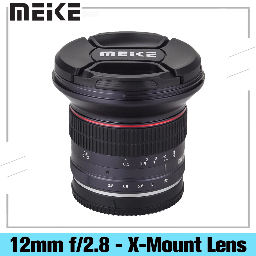 

Meike 12mm f/2.8 Ultra Wide Angle Fixed Lens with Removeable Hood for Fujifilm X-Mount Dslr Camera X-Pro1 X-Pro2 X-E1 X-M1 X-A1