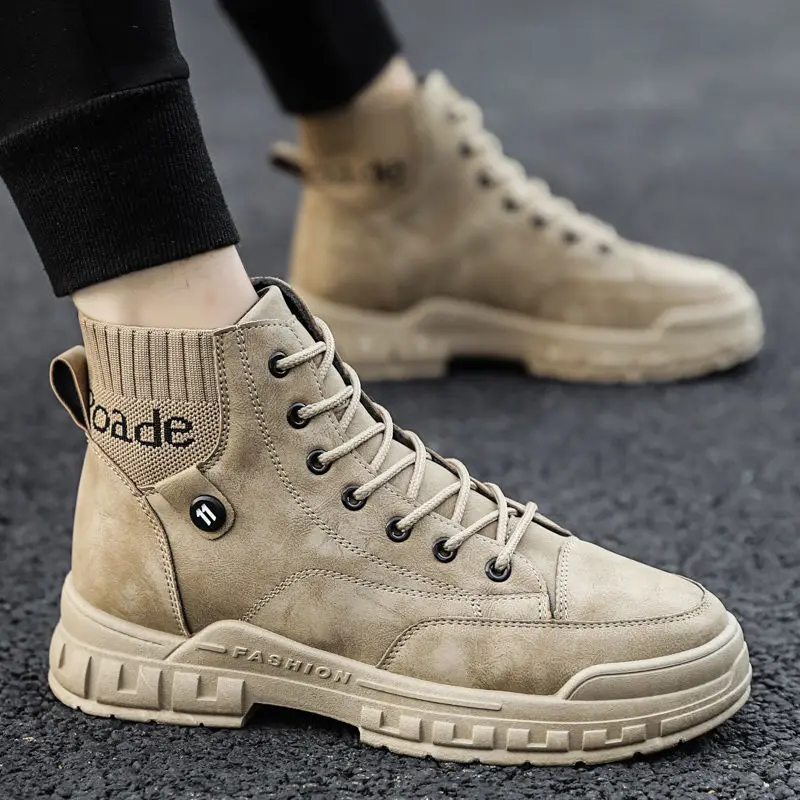 Men's Boots British Leather Martin Boots Waterproof Ankle Boots Lace Up Men Tooling Motorcycle Boots Retro Men's Casual Shoes
Men's Boots British Leather Martin Boots Waterproof Ankle Boots Lace Up Men Tooling Motorcycle Boots Retro Men's Casual Shoes