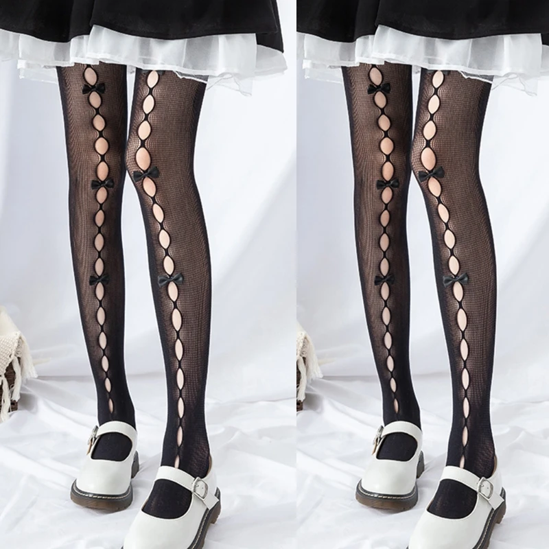 Women Hollow Out Hole Fishnet Pantyhose Handmade Bowknot Lolita Tights Stockings 449B
Women Hollow Out Hole Fishnet Pantyhose Handmade Bowknot Lolita Tights Stockings 449B