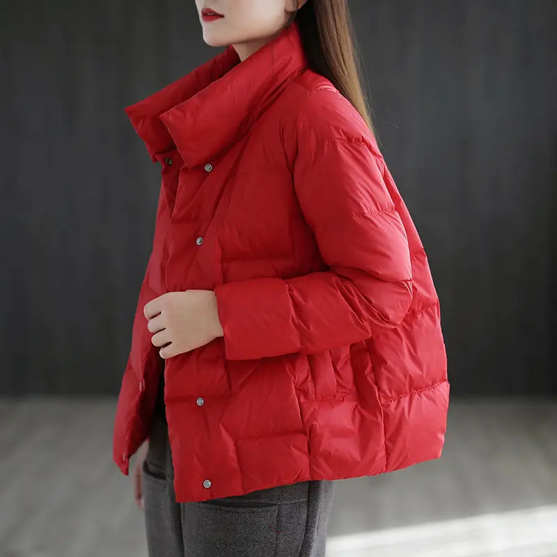 2021 New Autumn Winter Women Short Cotton-Padded Jacket Loose Stand-Up Collar Lady
2021 New Autumn Winter Women Short Cotton-Padded Jacket Loose Stand-Up Collar Lady