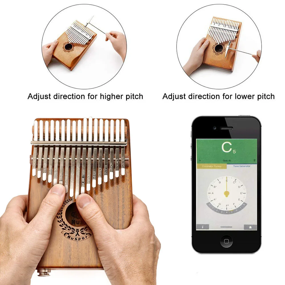 Kalimba 17 Keys Thumb Piano Finger Piano Instrument Portable with Audio Cable & Storage Bag Portable for Music Player Beginners
Kalimba 17 Keys Thumb Piano Finger Piano Instrument Portable with Audio Cable & Storage Bag Portable for Music Player Beginners