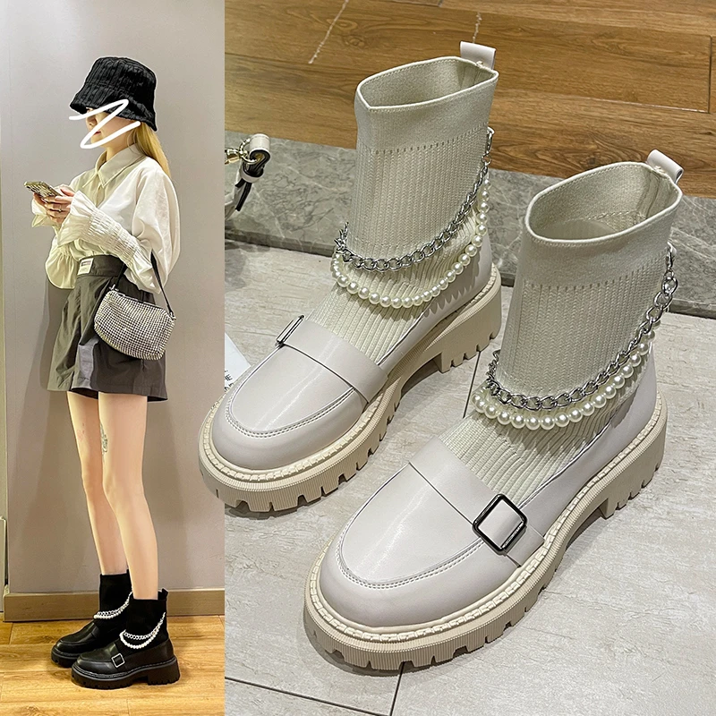 2021 autumn and winter new boots ladies chain thick-soled increased women's boots nude boots long boots women's shoes large size
2021 autumn and winter new boots ladies chain thick-soled increased women's boots nude boots long boots women's shoes large size