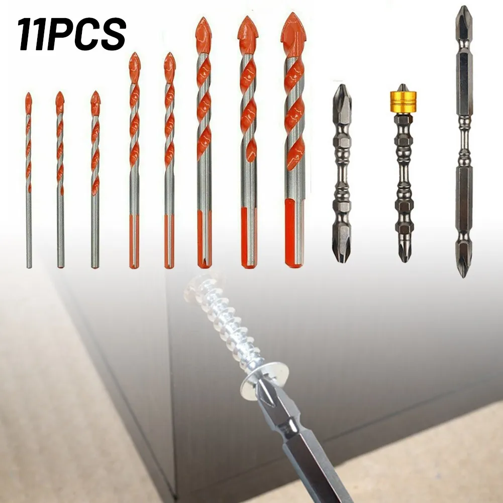 11PCS Multifunctional Triangle Drill Bits For Ceramic Wall Glass Punching Hole Saw WoodWorking Set
11PCS Multifunctional Triangle Drill Bits For Ceramic Wall Glass Punching Hole Saw WoodWorking Set