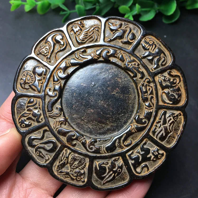 

Imitate antique and make old jade (12 Zodiac signs. Inkstone)