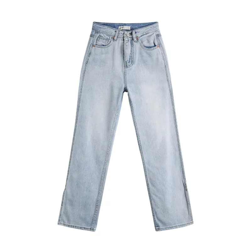 HziriP Female Denim Jeans 2020 Summer Thin High Waist Girl Split wide Leg Pants Women Straight Elastic Retro All Match Trousers
HziriP Female Denim Jeans 2020 Summer Thin High Waist Girl Split wide Leg Pants Women Straight Elastic Retro All Match Trousers