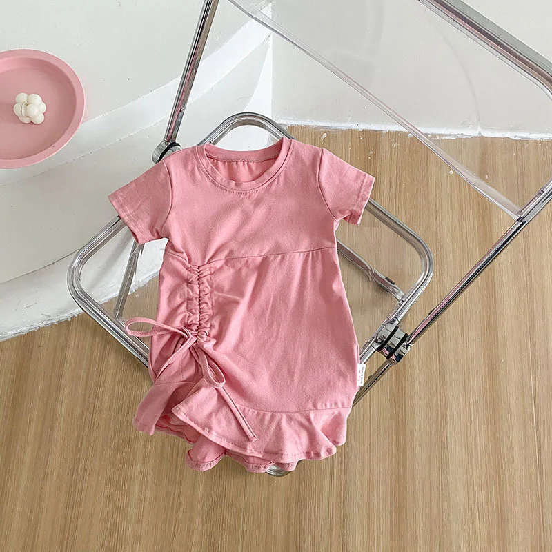 Korean Children's Wear 2021 Summer New Girls' Slim Dress 1-6 Years Old Children's Short Sleeve Dress
Korean Children's Wear 2021 Summer New Girls' Slim Dress 1-6 Years Old Children's Short Sleeve Dress