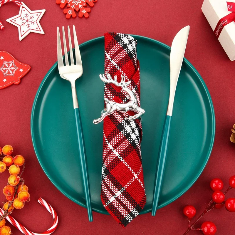 12 Pieces Christmas Napkin Rings Set, 6 Pieces Elk and Rhinestone Snowflake Napkin Rings for Christmas Wedding Supplies
12 Pieces Christmas Napkin Rings Set, 6 Pieces Elk and Rhinestone Snowflake Napkin Rings for Christmas Wedding Supplies