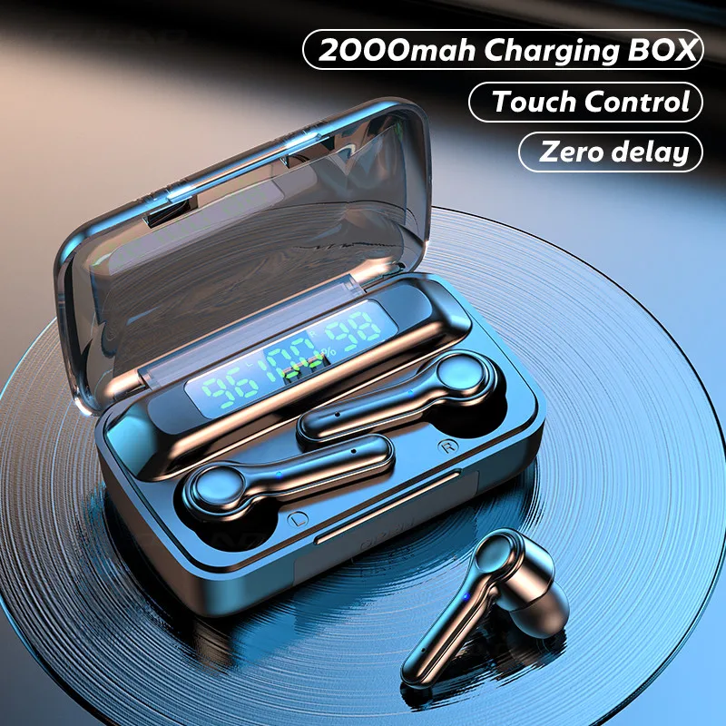 Wireless Headphones TWS Bluetooth 5.1 Earphones 2000mAh Sports Waterproof Headsets HiFi 9D Bass Stereo Earbuds with Microphones
Wireless Headphones TWS Bluetooth 5.1 Earphones 2000mAh Sports Waterproof Headsets HiFi 9D Bass Stereo Earbuds with Microphones
